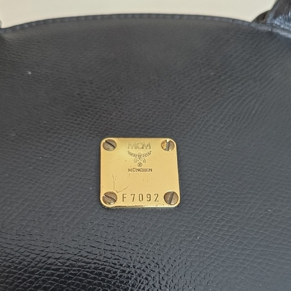 MCM Black Leather Shoulder Bag - Picture 2 of 16